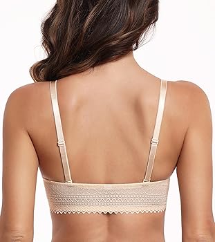 HACI Women's Plunge V Push Up Bra Front Closure Plus Size